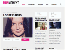 Tablet Screenshot of mijnmoment.com